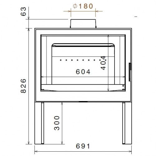 Печь L71 CH R (Liseo Castiron)