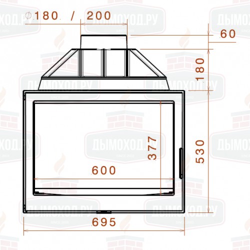 Каминная топка LCI 7 G4 (Liseo Castiron)