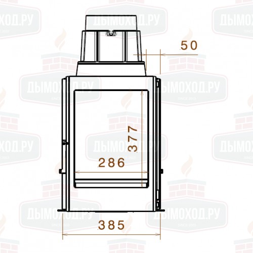 Каминная топка LCI 7 GFL (Liseo Castiron)