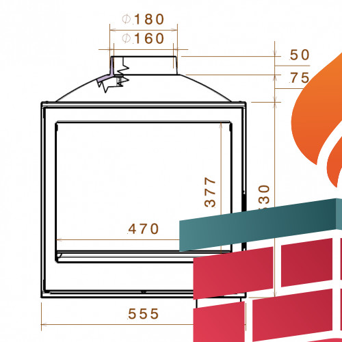 Каминная топка LCI 5 G4 (Liseo Castiron)