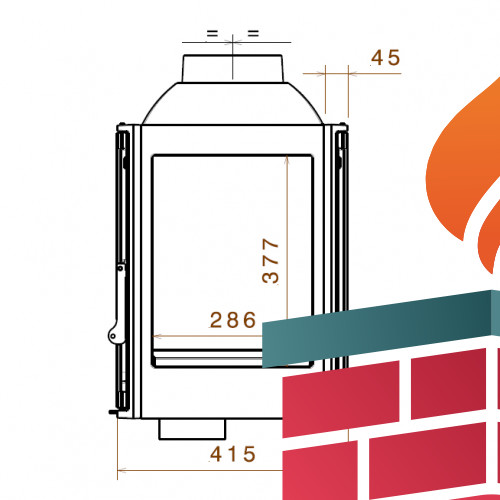 Каминная топка LCI 5 G4 (Liseo Castiron)