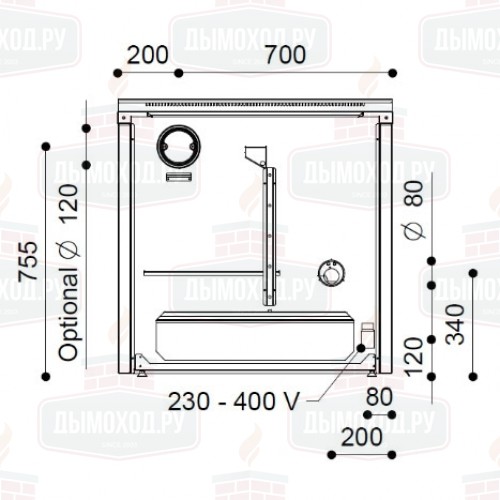 Печь-плита NEOS 90L (J. Corradi)