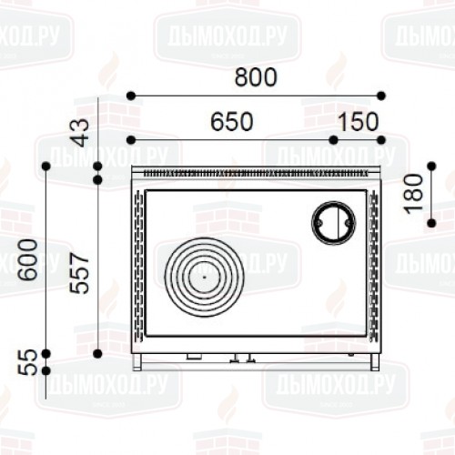 Печь-плита NEOS 80L (J. Corradi)