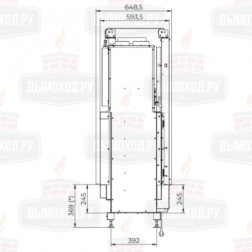 Каминная топка ECOMONOBLOCCO WT 16:9B V13 (Palazzetti)