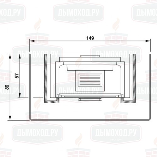 Облицовка Verona incasso totale (Palazzetti)