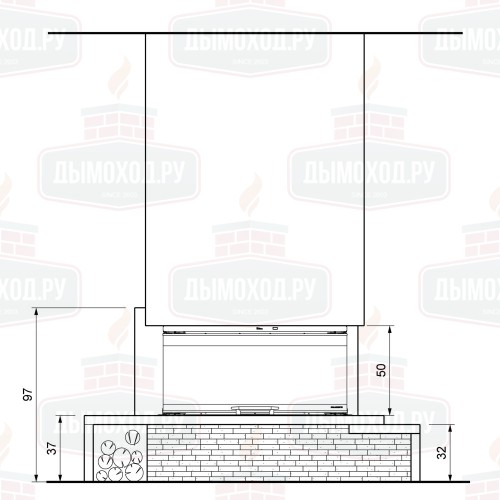 Облицовка TEXAS SX, под MBL 16:9 3D (Palazzetti)