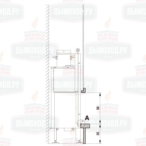 Облицовка CITY DX, под Monoblocco 78 (Palazzetti)
