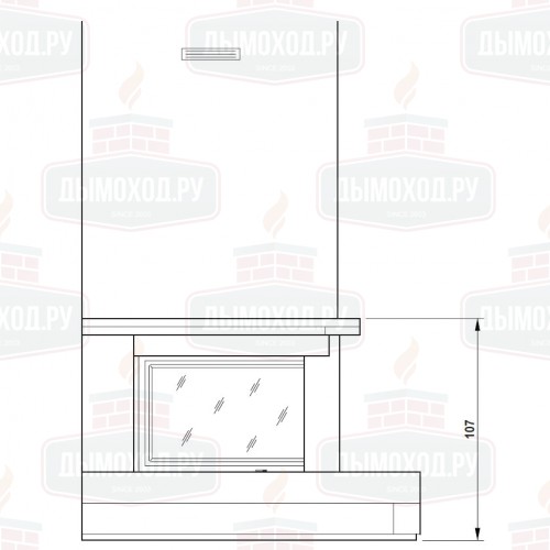 Облицовка MELBOURNE ANGOLO DX GIALLO (Palazzetti)