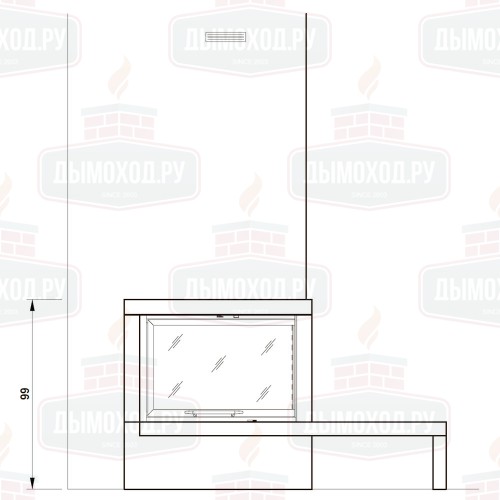 Облицовка CITY DX, под Monoblocco 78 (Palazzetti)