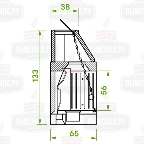 Каминная топка PATIO 86 G (Palazzetti)