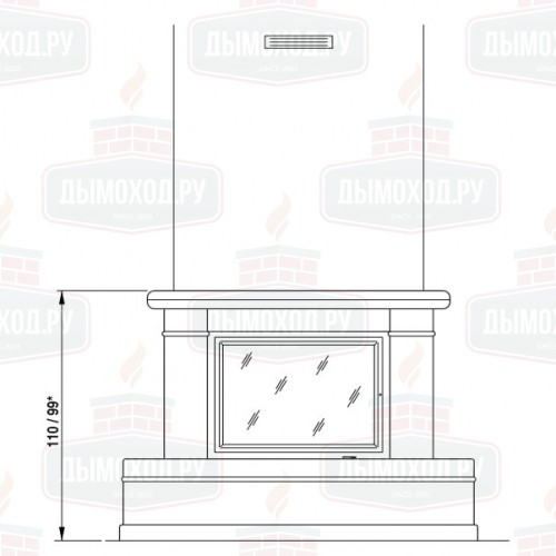 Облицовка Verona incasso totale (Palazzetti)