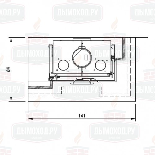 Облицовка MONTEFELTRO RH CORNER 78 (Palazzetti)