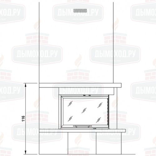 Облицовка MONTEFELTRO RH CORNER 78 (Palazzetti)