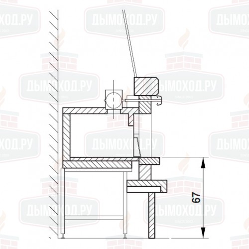 Облицовка VALCOMELICO DX, с духовкой, под топку Palex C78 DX (Palazzetti)