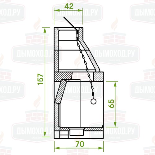 Каминная топка PATIO 96 R (Palazzetti)