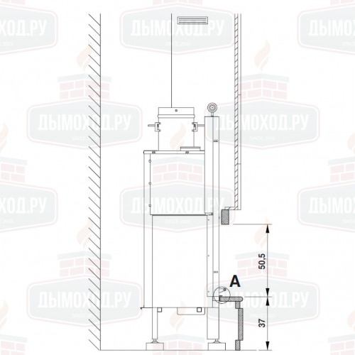 Облицовка MONTECARLO ANGOLO с деревянной балкой (Palazzetti)