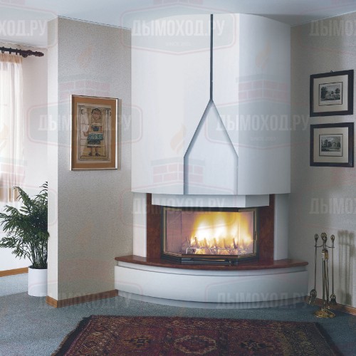 Облицовка MONTECARLO ANGOLO с деревянной балкой (Palazzetti)