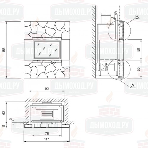 Облицовка CALIFORNIA (Palazzetti)
