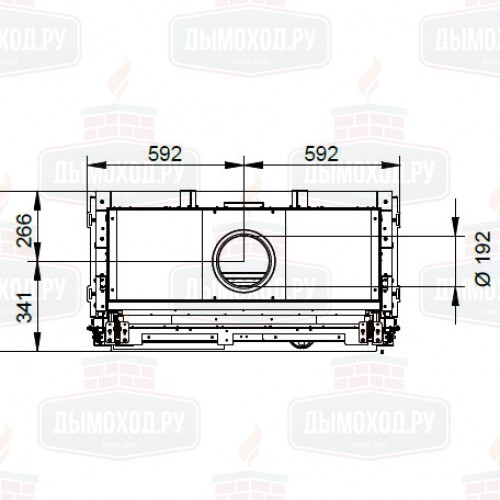 Каминная топка ECOMONOBLOCCO WT 16:9F N12 O2RING (Palazzetti)
