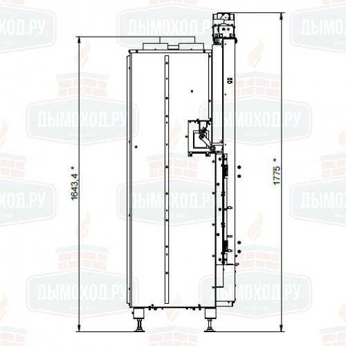 Каминная топка ECOMONOBLOCCO WT 16:9F V12EPLUS (Palazzetti)