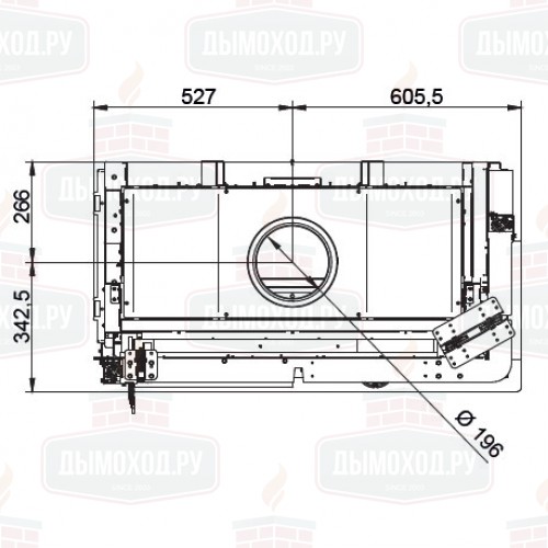 Каминная топка ECOMONOBLOCCO WT 86R N13 (Palazzetti)