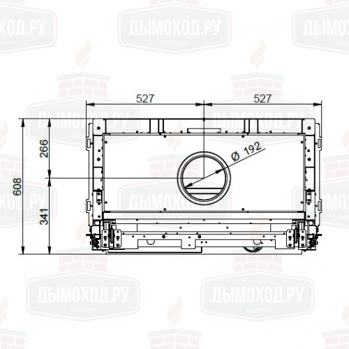 Каминная топка ECOMONOBLOCCO WT 86F N12 (Palazzetti)
