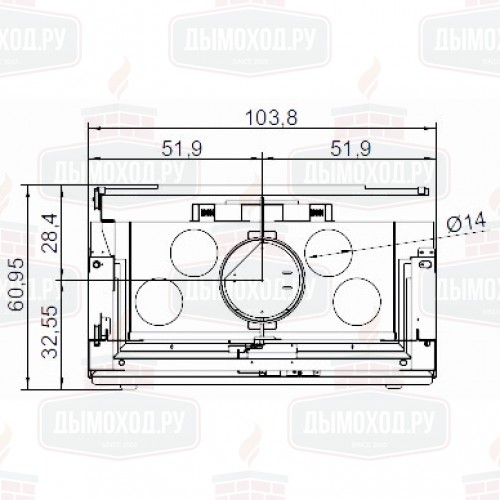 Каминная топка ECOMONOBLOCCO EM 16:9 3D (Palazzetti)