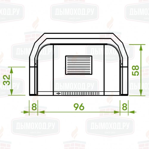 Каминная топка PATIO 96 G (Palazzetti)