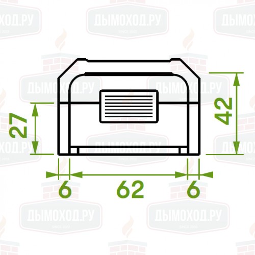 Каминная топка PATIO 64 R (Palazzetti)