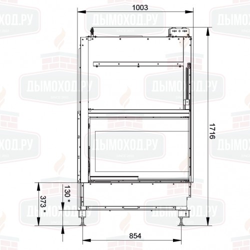 Каминная топка ECOMONOBLOCCO WT 78R N12 (Palazzetti)