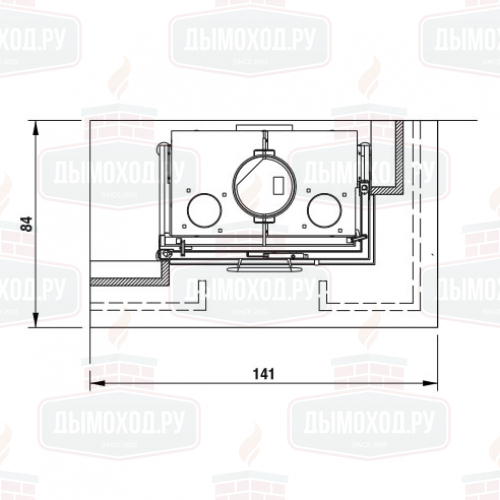 Облицовка MONTEFELTRO RH CORNER 78 (Palazzetti)
