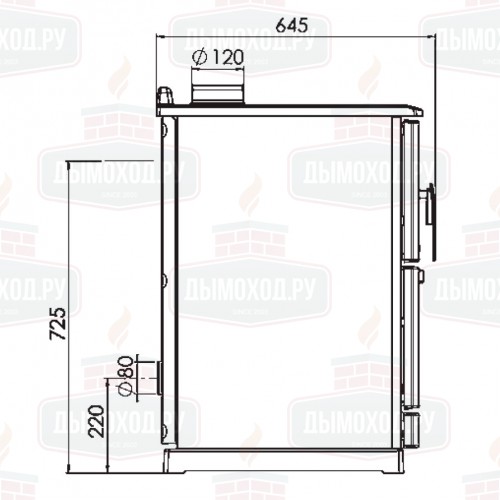 Плита CALOREX 100, белая (Plamen)
