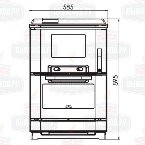 Плита CALOREX 100, белая (Plamen)