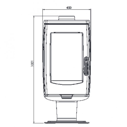 Печь ARIA, черная (Plamen)