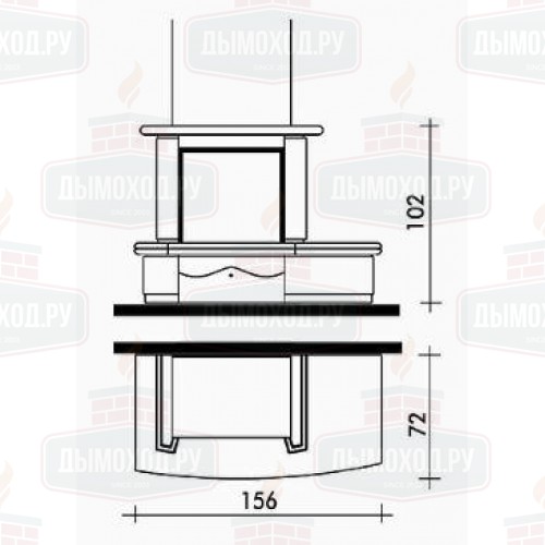 Облицовка DIVA MEDIO (EdilKamin)