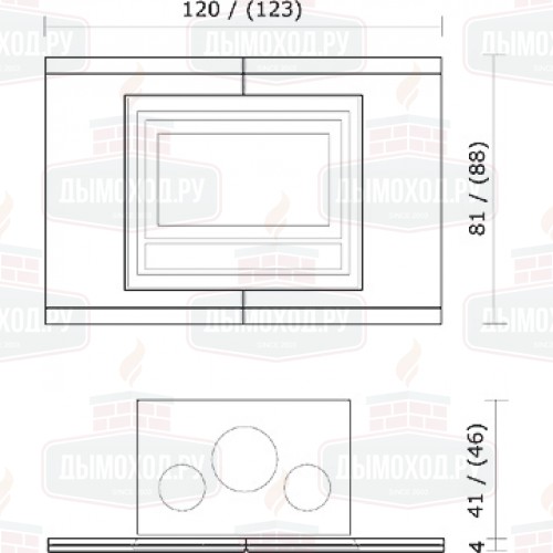 Облицовка ARABESQUE TIGRATO, под Pellbox SCF, Luce Plus 62 (EdilKamin)