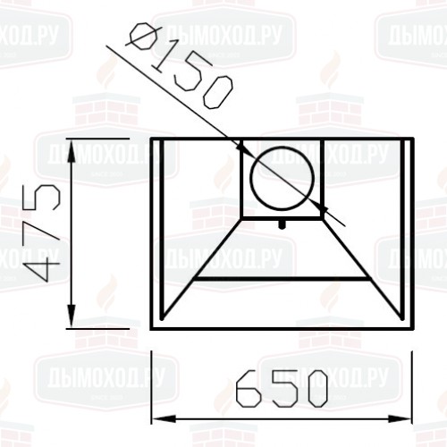 Камин CERDANYA FRONTAL, чёрный (Traforart)
