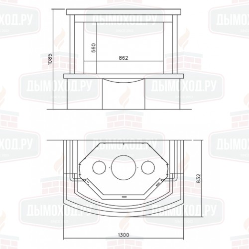 Облицовка APOLLO, под Tekno 3 (EdilKamin)