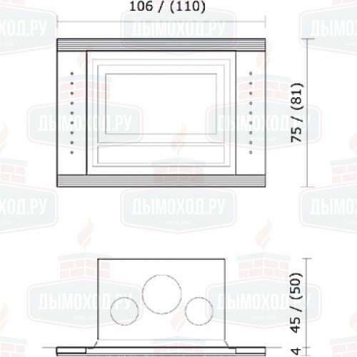 Облицовка AIR Vetro Rosso (EdilKamin)