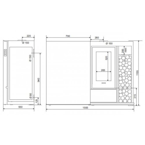 Печь-камин R1-118 (Richard Le Droff)