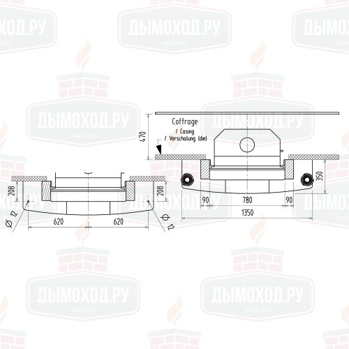 Облицовка IVOIRE 2 + желтый гранит (Richard Le Droff)