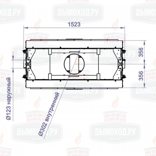 Каминная топка DF 1300G (Stav)