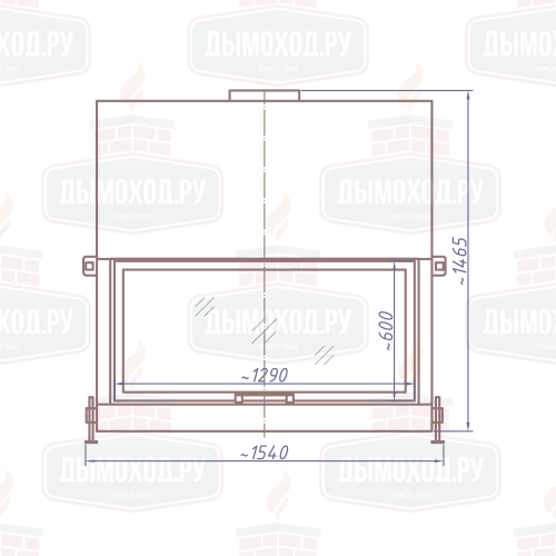 Каминная топка DHF 1300W (Stav)