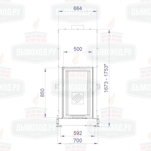 Каминная топка FL 500G (Stav)