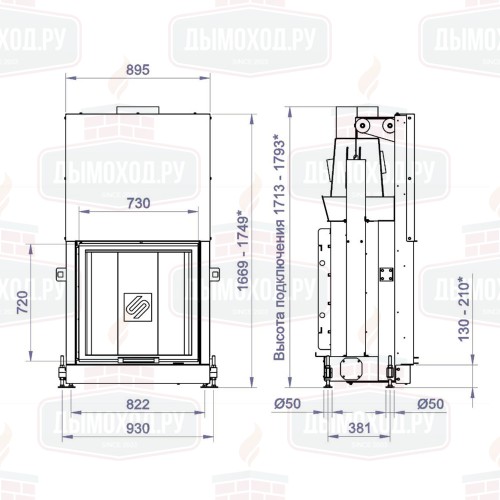Каминная топка FS 750B (Stav)