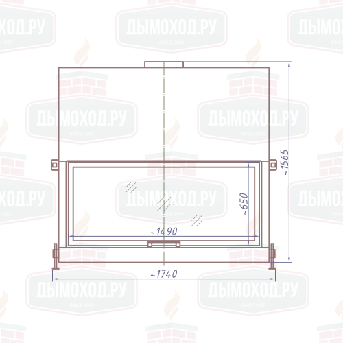Каминная топка DHF 1500G (Stav)