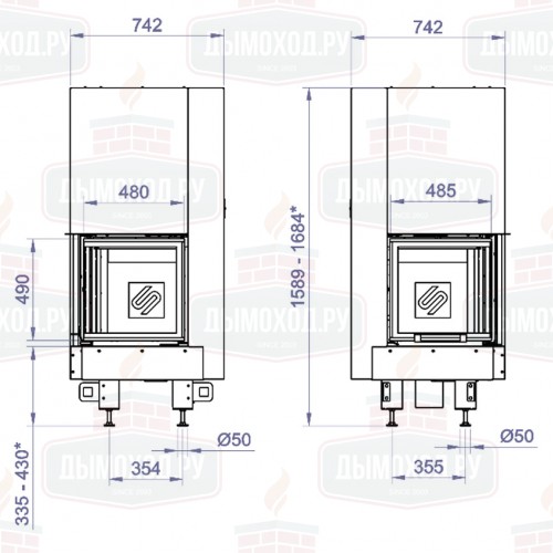 Каминная топка CF 460B (Stav)