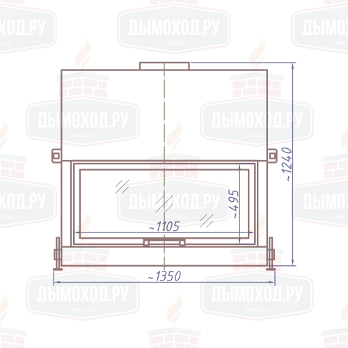 Каминная топка DHF 1100B (Stav)