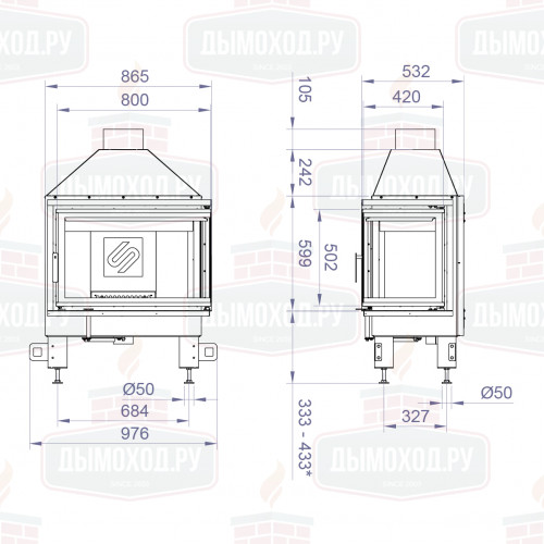 Топка CB R 800B (Stav)