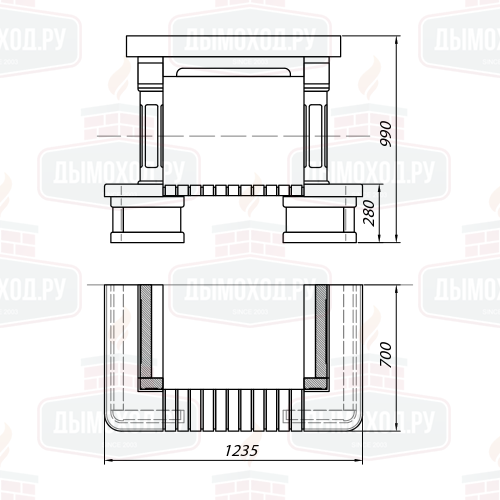 Облицовка CHARLESTON SR, с деревянной балкой (Supra-Russia)